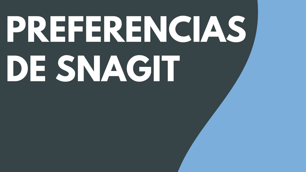 Preferencias de Snagit