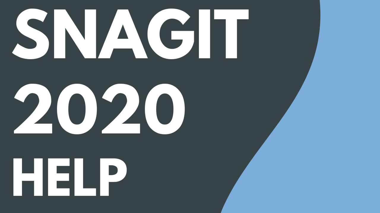 PDF de Ayuda de Snagit 2020