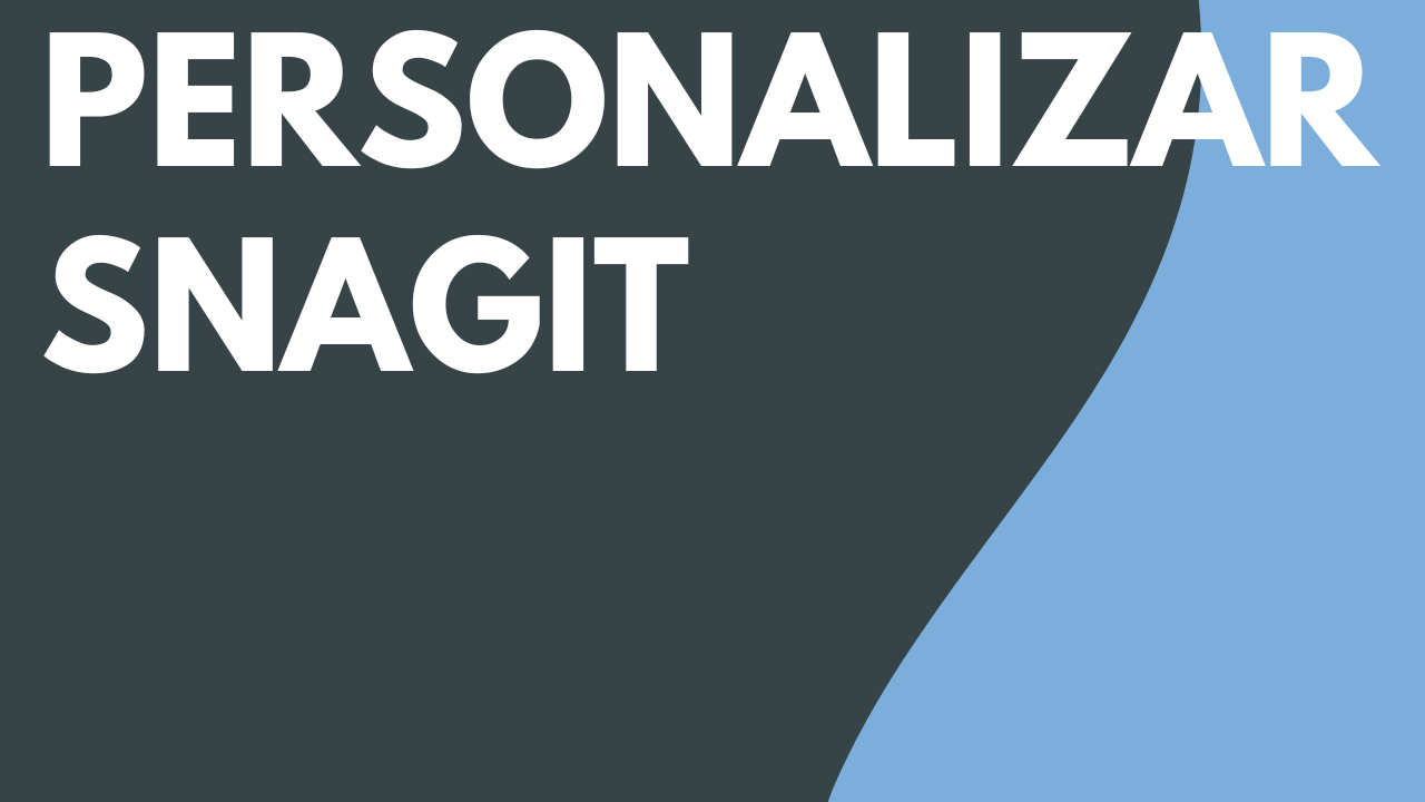 Personalizar Snagit