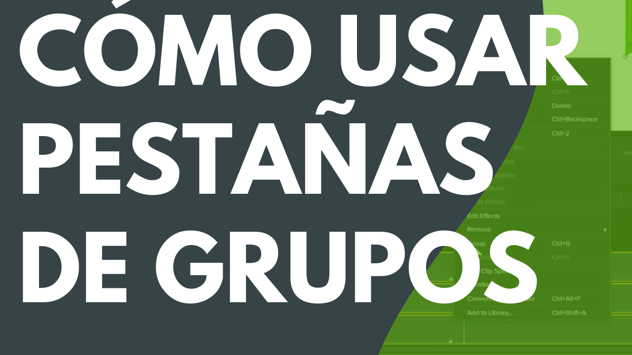 Cómo usar pestañas de grupos