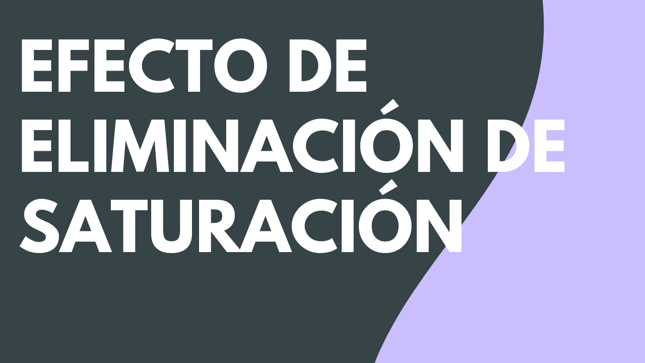 Efecto de audio de eliminación de saturación