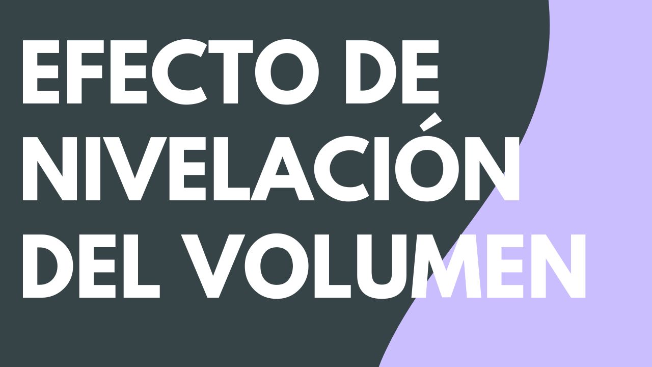 Efecto de audio de nivelación del volumen