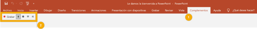 como grabar un video en power point 1