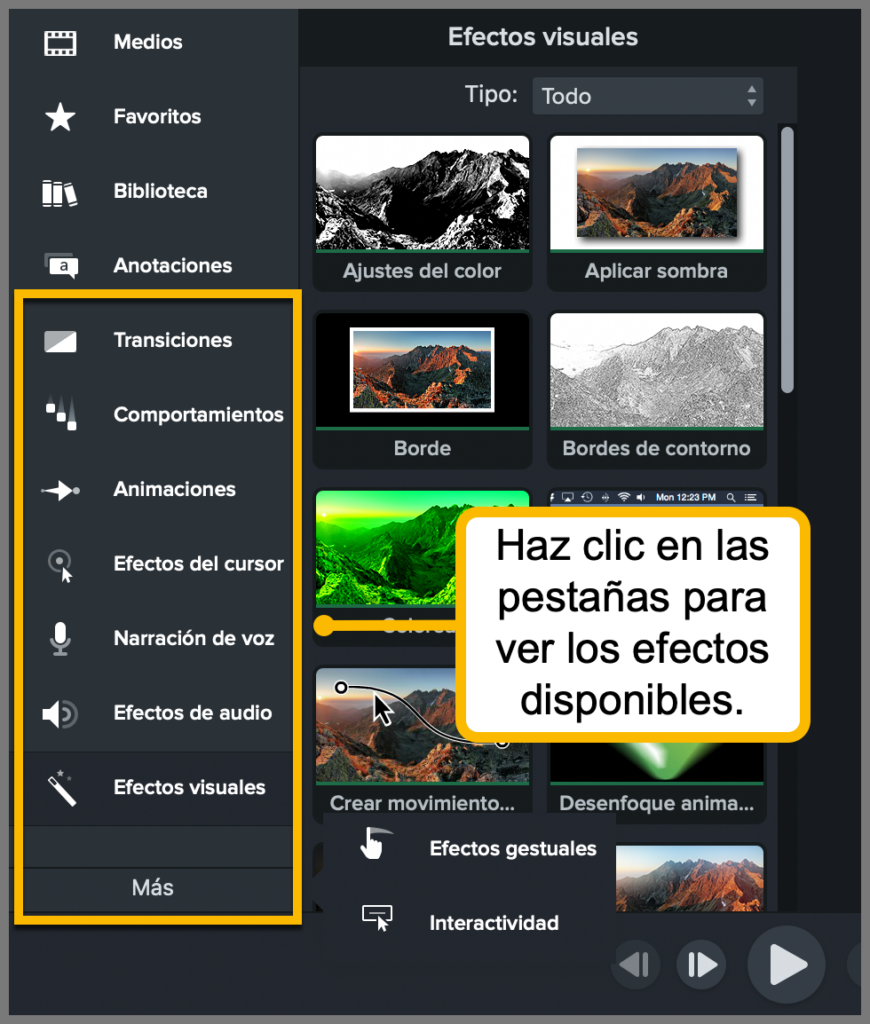 Cómo añadir efectos a tus vídeos con Camtasia