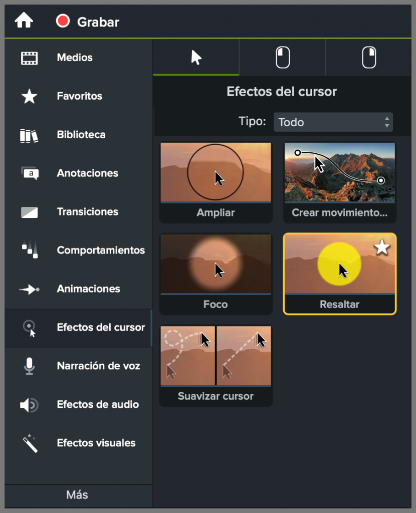 Cómo añadir efectos a tus vídeos con Camtasia