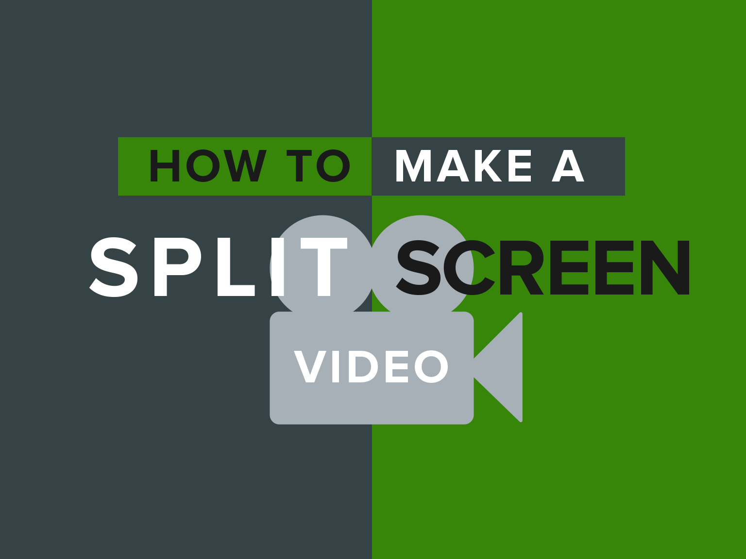 Cómo hacer un vídeo con pantalla dividida en tres pasos