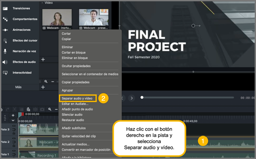 Cómo hacer un vídeo con pantalla dividida en tres pasos