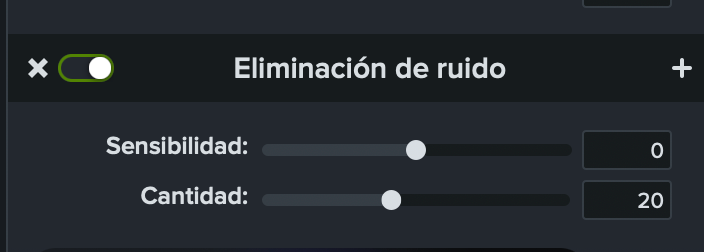 Eliminacion del ruido de fondo de un audio