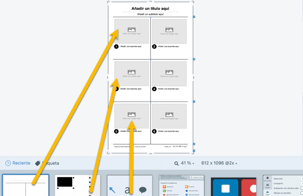 Insertar imagenes para hacer collages de fotos