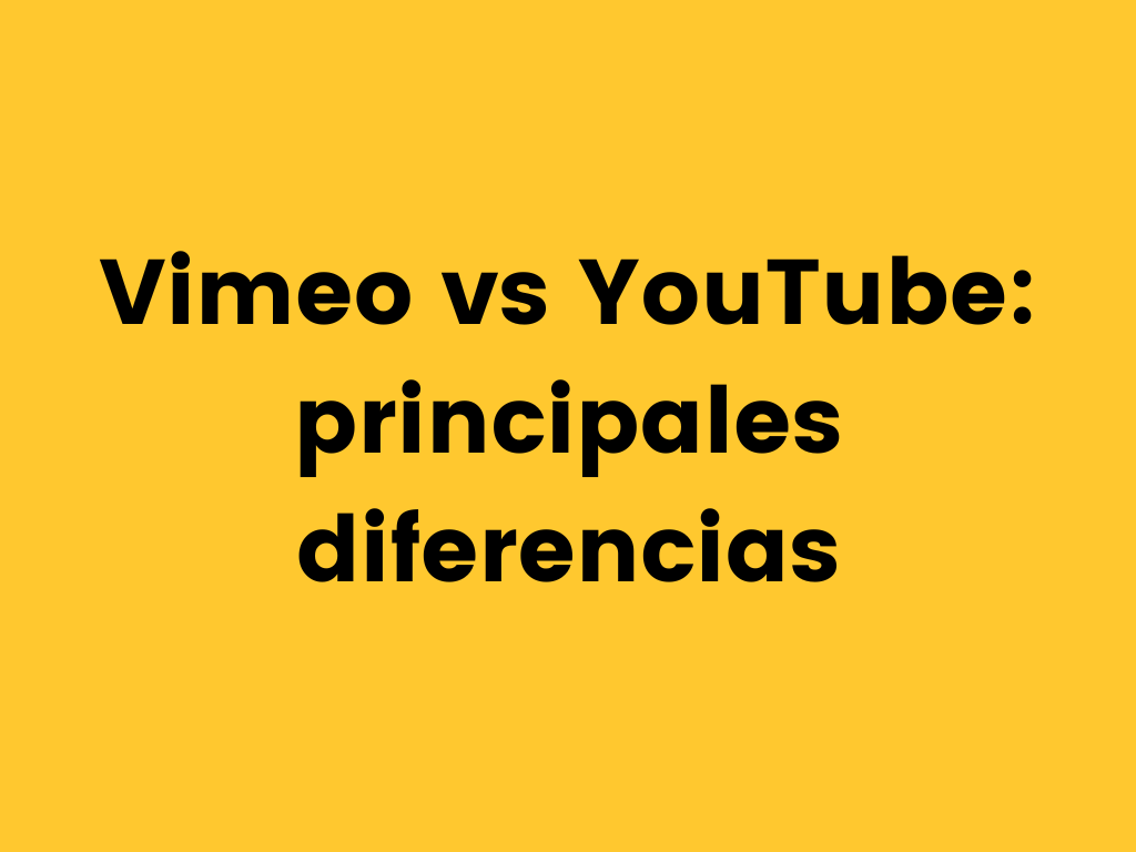 Vimeo vs Youtube