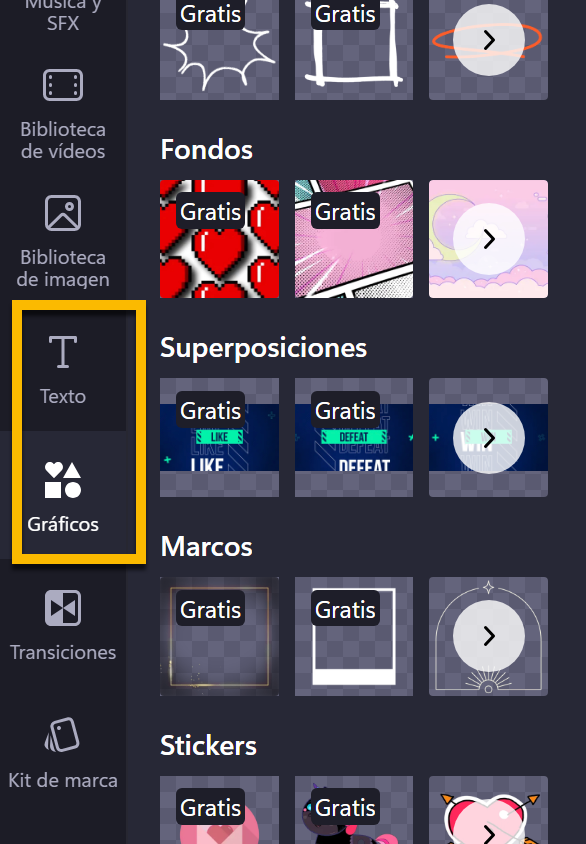 Clipchamp : anadir efectos y texto