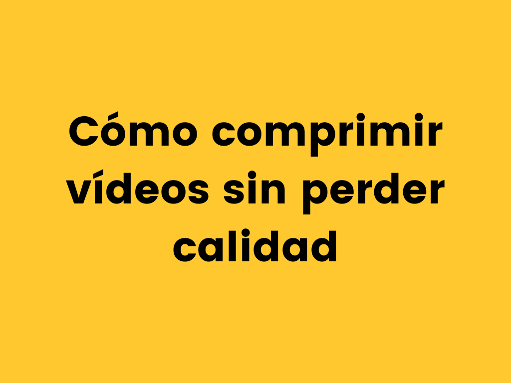 Como comprimir videos