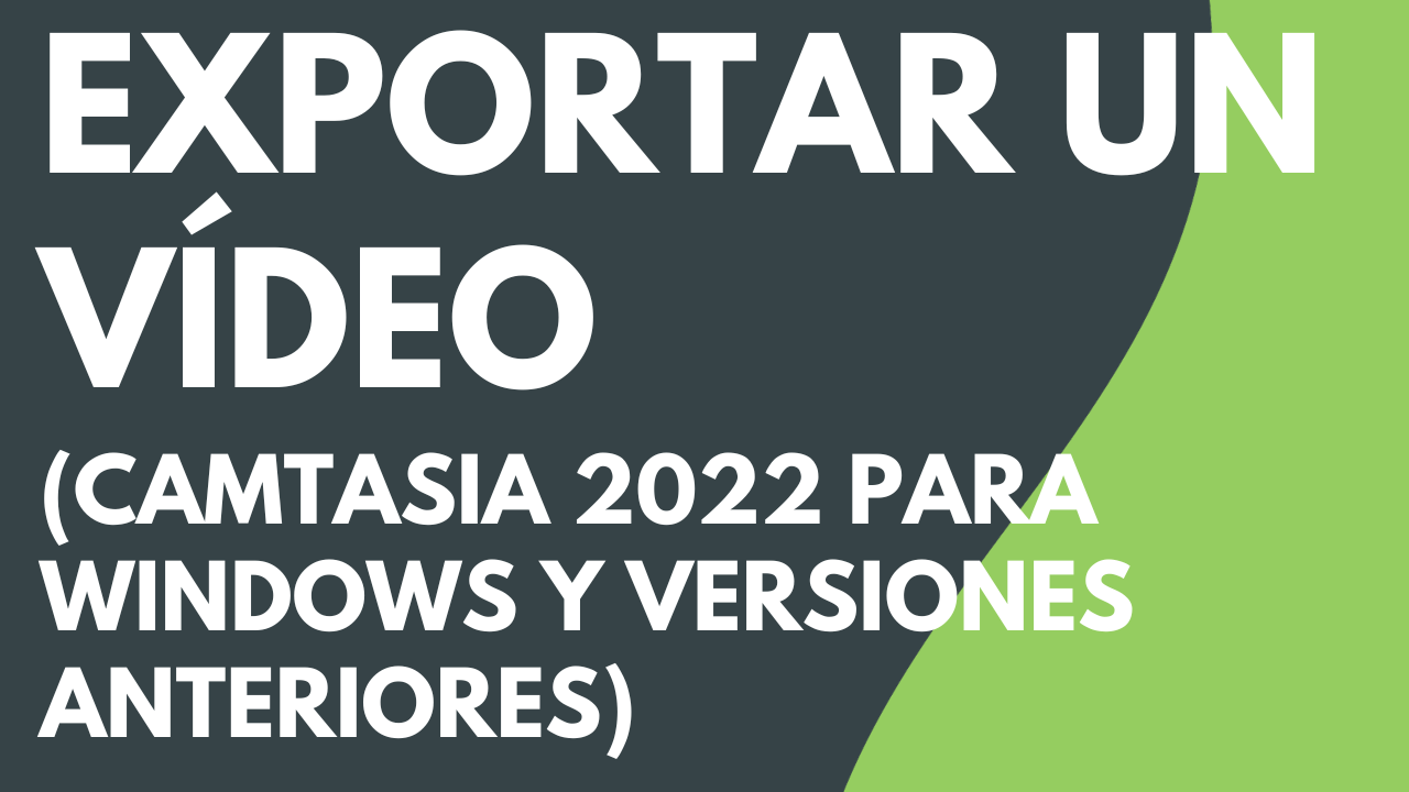 Exportar un vídeo con el exportador heredado