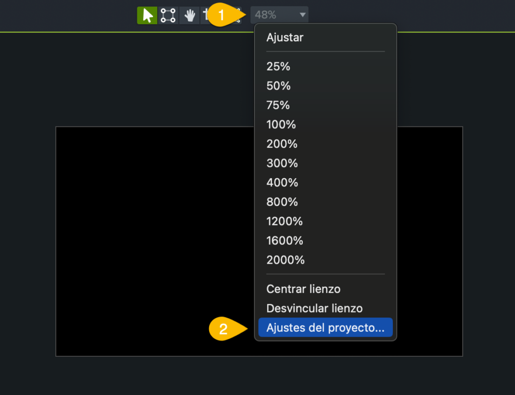 Paso 2 para bajar la resolución de un vídeo con Camtasia