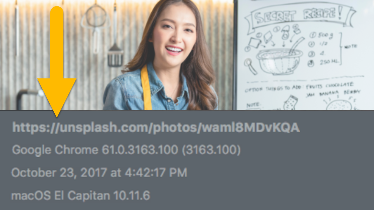 Añadir información de captura a una imagen