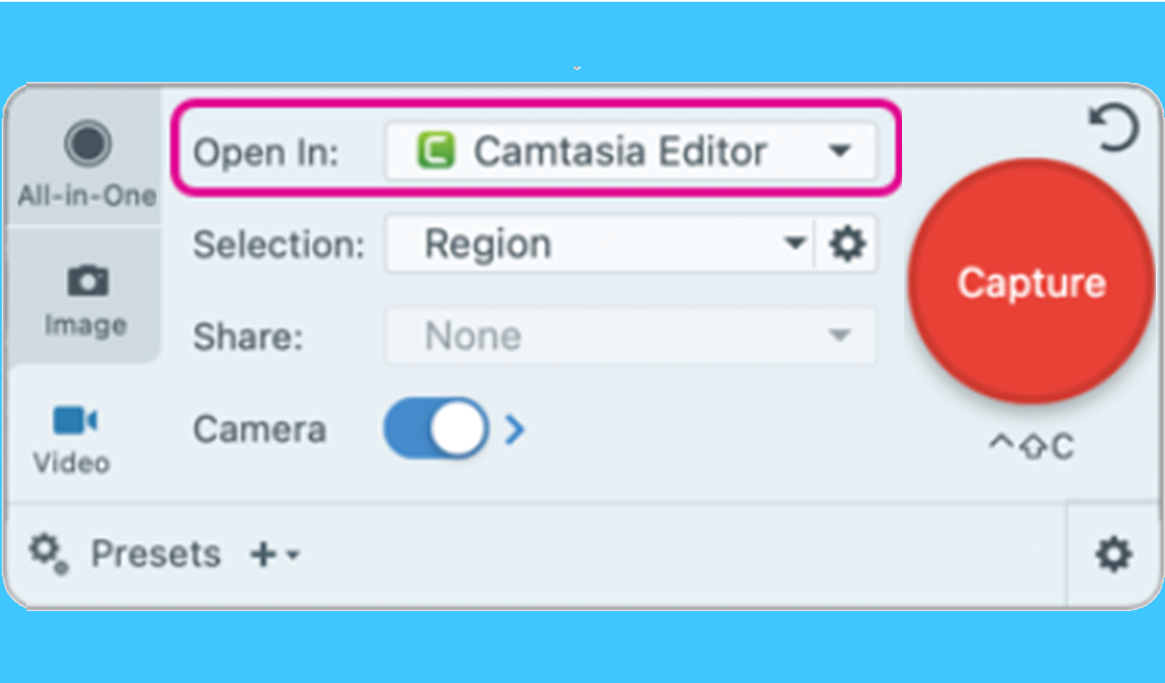 Grabar vídeo multipista para una edición flexible en Camtasia Editor