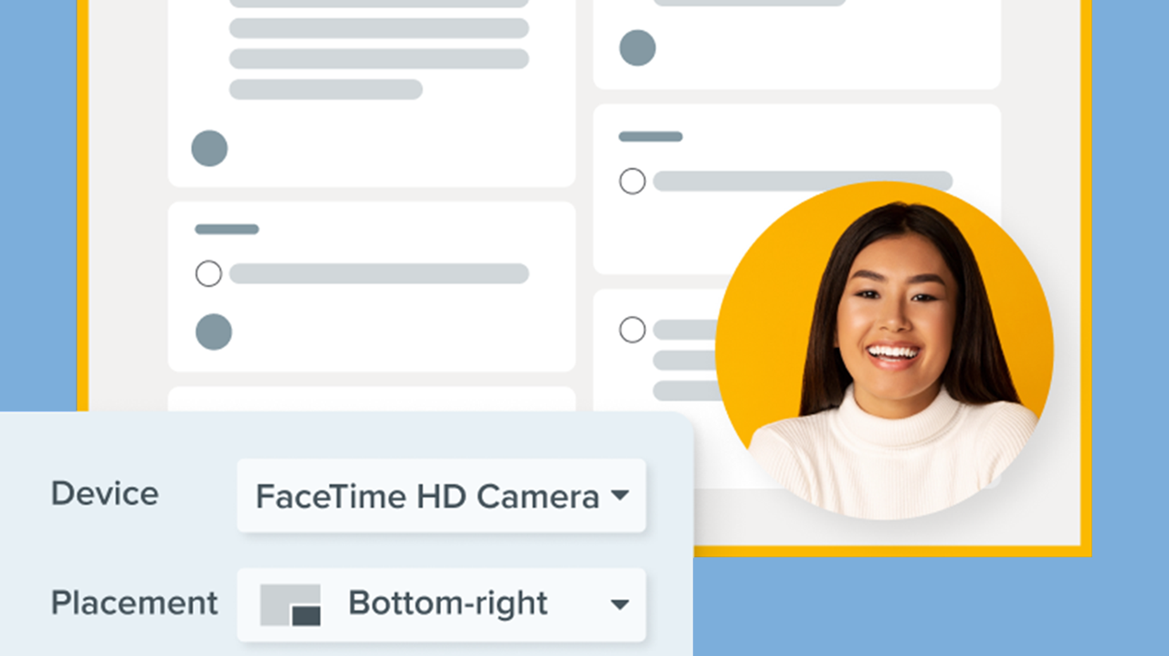 Grabar un vídeo con imagen dentro de imagen