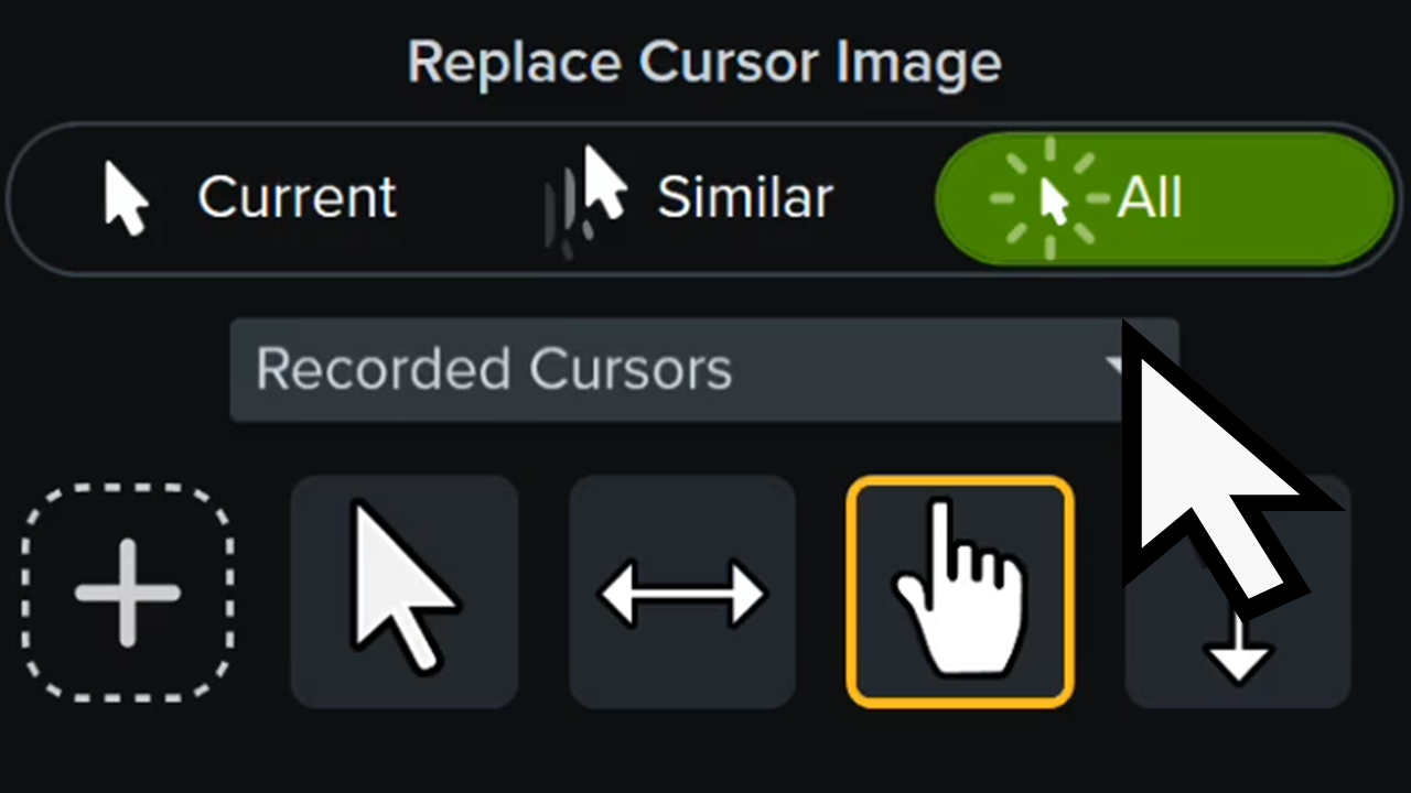 Sustituir el cursor