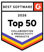 Premio G2 a los 50 mejores productos de colaboración y productividad 2026