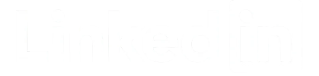 white linkedin logo